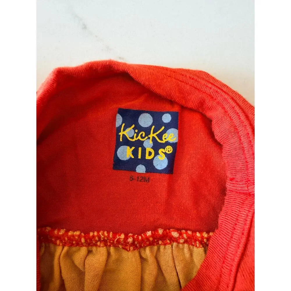 Kickee Pants Charming Marigold Pomegranate Bamboo Swing Dress 6-12 months